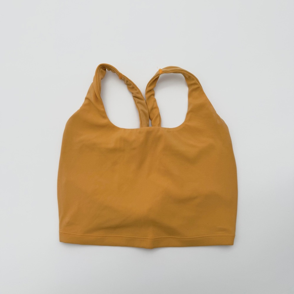 OFFLINE by Aerie Real Me Twist Back Tank Top Mustard Yellow Orange XS